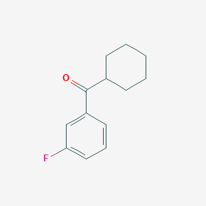 B1324776 Cyclohexyl 3-fluorophenyl ketone CAS No. 898769-09-0