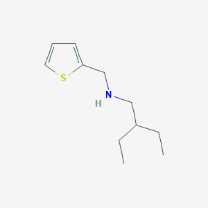 molecular formula C11H19NS B13247922 (2-Ethylbutyl)(thiophen-2-ylmethyl)amine 