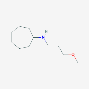 molecular formula C11H23NO B13247943 N-(3-methoxypropyl)cycloheptanamine 