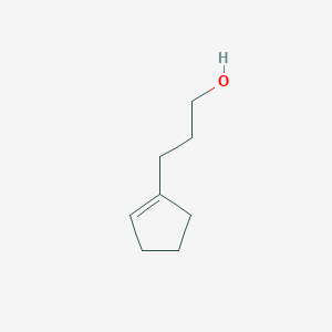 molecular formula C8H14O B13247948 3-(Cyclopent-1-en-1-yl)propan-1-ol 