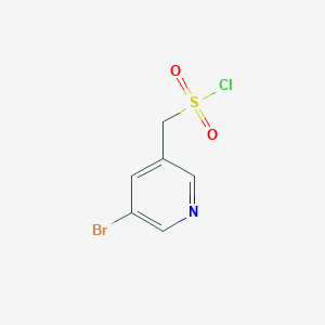 molecular formula C6H5BrClNO2S B13247978 (5-Bromopyridin-3-YL)methanesulfonyl chloride 