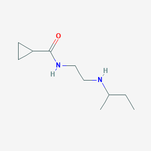 molecular formula C10H20N2O B13247996 N-{2-[(butan-2-yl)amino]ethyl}cyclopropanecarboxamide 