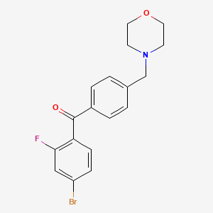 4-Bromo-2-fluoro-4'-morpholinomethyl benzophenone