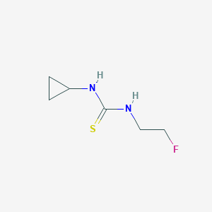 molecular formula C6H11FN2S B13248054 1-Cyclopropyl-3-(2-fluoroethyl)thiourea 