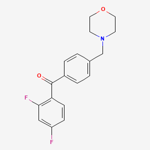 2,4-Difluoro-4'-morpholinomethyl benzophenone