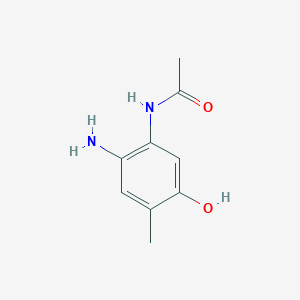 molecular formula C9H12N2O2 B13248078 N-(2-Amino-5-hydroxy-4-methylphenyl)acetamide 