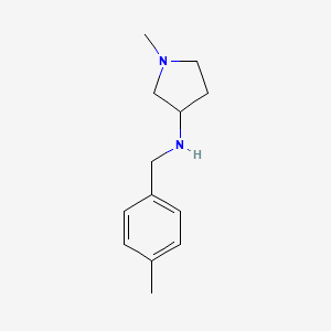 molecular formula C13H20N2 B13248168 1-methyl-N-[(4-methylphenyl)methyl]pyrrolidin-3-amine 