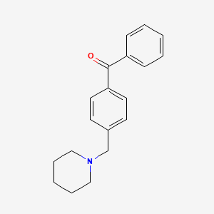 molecular formula C19H21NO B1324818 4-(Piperidinomethyl)benzophenone CAS No. 898770-91-7