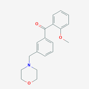 2-Methoxy-3'-morpholinomethyl benzophenone