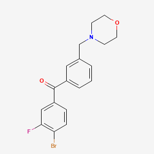 4-Bromo-3-fluoro-3'-morpholinomethyl benzophenone