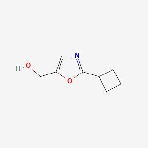 molecular formula C8H11NO2 B13248512 (2-Cyclobutyl-1,3-oxazol-5-yl)methanol CAS No. 1889734-87-5