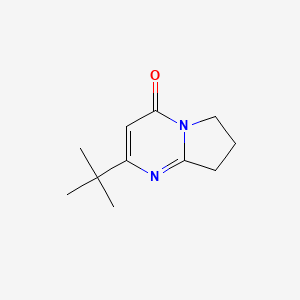 molecular formula C11H16N2O B13248560 2-tert-Butyl-4H,6H,7H,8H-pyrrolo[1,2-a]pyrimidin-4-one 