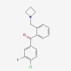 2'-Azetidinomethyl-4-chloro-3-fluorobenzophenone