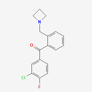 2'-Azetidinomethyl-3-chloro-4-fluorobenzophenone
