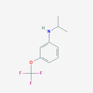 molecular formula C10H12F3NO B13248631 N-(Propan-2-yl)-3-(trifluoromethoxy)aniline 