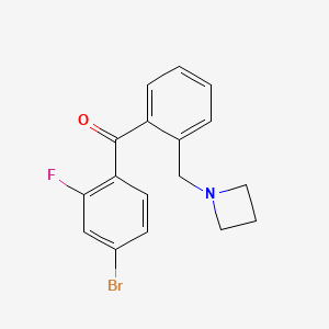 2'-Azetidinomethyl-4-bromo-2-fluorobenzophenone