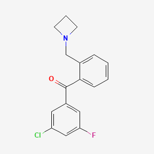 2'-Azetidinomethyl-3-chloro-5-fluorobenzophenone