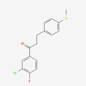 3'-Chloro-4'-fluoro-3-(4-thiomethylphenyl)propiophenone