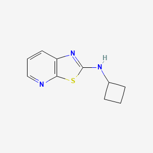 molecular formula C10H11N3S B13248723 N-Cyclobutyl-[1,3]thiazolo[5,4-b]pyridin-2-amine 