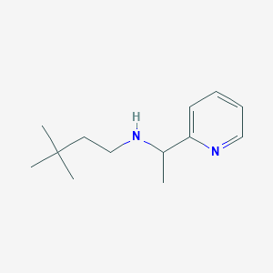 molecular formula C13H22N2 B13248822 (3,3-Dimethylbutyl)[1-(pyridin-2-yl)ethyl]amine 