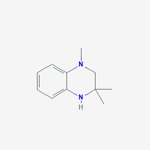 molecular formula C11H16N2 B13248860 1,3,3-Trimethyl-1,2,3,4-tetrahydroquinoxaline 