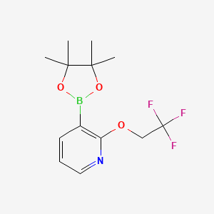 3-(4,4,5,5-Tetramethyl-1,3,2-dioxaborolan-2-YL)-2-(2,2,2-trifluoroethoxy)pyridine