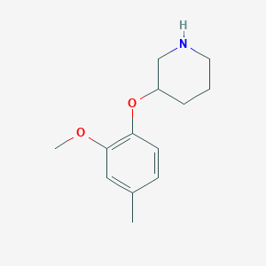 2-Methoxy-4-methylphenyl 3-piperidinyl ether