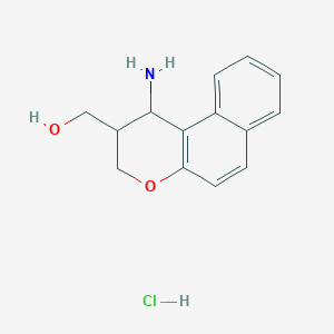 (1-amino-2,3-dihydro-1H-benzo[f]chromen-2-yl)methanol hydrochloride