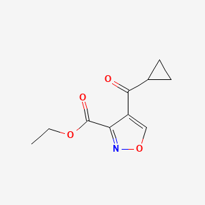 Ethyl 4-(cyclopropylcarbonyl)-3-isoxazolecarboxylate