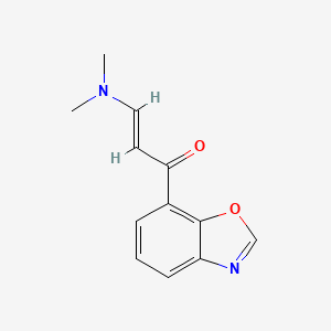 molecular formula C12H12N2O2 B1324914 (2E)-1-(1,3-benzoxazol-7-yl)-3-(dimethylamino)prop-2-en-1-one CAS No. 952182-96-6