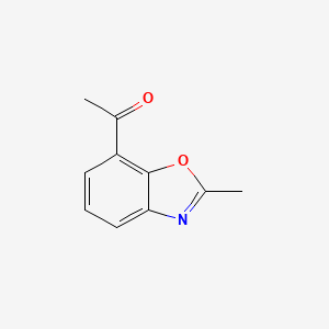 molecular formula C10H9NO2 B1324916 1-(2-Methyl-1,3-benzoxazol-7-yl)-1-ethanone CAS No. 952182-98-8