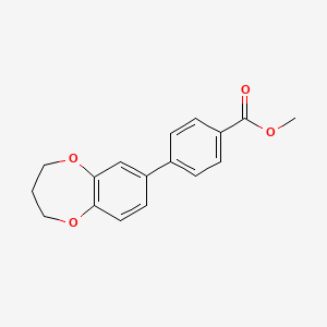 methyl 4-(3,4-dihydro-2H-1,5-benzodioxepin-7-yl)benzoate