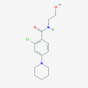 2-chloro-N-(2-hydroxyethyl)-4-piperidinobenzenecarboxamide