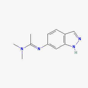 molecular formula C11H14N4 B1324919 N'-(1H-indazol-6-yl)-N,N-dimethylethanimidamide CAS No. 952183-02-7