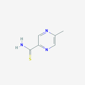 molecular formula C6H7N3S B13249228 5-Methylpyrazine-2-carbothioamide 