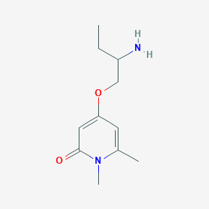 molecular formula C11H18N2O2 B13249277 4-(2-Aminobutoxy)-1,6-dimethyl-1,2-dihydropyridin-2-one 