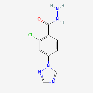 2-Chloro-4-(1H-1,2,4-triazol-1-yl)benzohydrazide