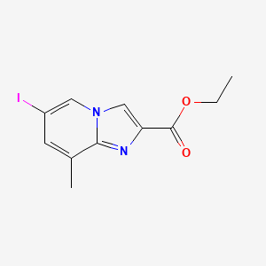 Ethyl 6-iodo-8-methylimidazo[1,2-a]pyridine-2-carboxylate