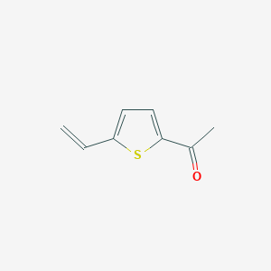 molecular formula C8H8OS B13249348 1-(5-Ethenyl-2-thienyl)-ethanone 