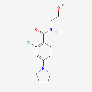 2-Chloro-N-(2-hydroxyethyl)-4-(1-pyrrolidinyl)-benzenecarboxamide