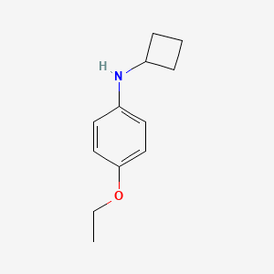 molecular formula C12H17NO B13249496 N-cyclobutyl-4-ethoxyaniline 