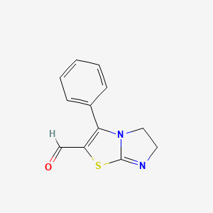 molecular formula C12H10N2OS B1324960 3-Phenyl-5,6-dihydroimidazo[2,1-b][1,3]thiazole-2-carbaldehyde CAS No. 952182-40-0