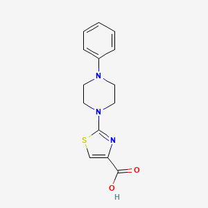 molecular formula C14H15N3O2S B1324968 2-(4-Phenylpiperazin-1-yl)thiazole-4-carboxylic acid CAS No. 952182-67-1