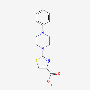 molecular formula C14H15N3O2S B1324968 2-(4-Phenylpiperazino)-1,3-thiazole-4-carboxylic acid CAS No. 952182-67-1