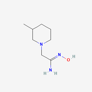 molecular formula C8H17N3O B1324972 N-Hydroxy-3-methyl-1-piperidineethanimidamide CAS No. 952182-81-9