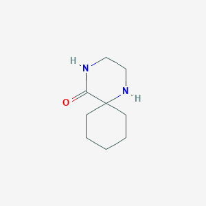 molecular formula C9H16N2O B1324974 1,4-二氮杂螺[5.5]十一烷-5-酮 CAS No. 86047-86-1
