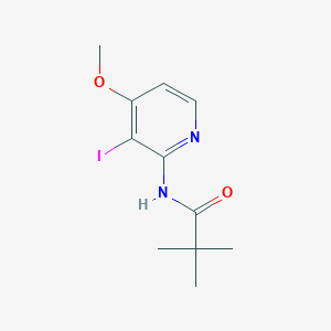 molecular formula C11H15IN2O2 B1324992 N-(3-Iodo-4-methoxy-pyridin-2-yl)-2,2-dimethyl-propionamide CAS No. 898561-62-1