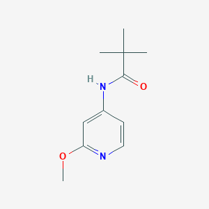 molecular formula C11H16N2O2 B1325002 N-(2-Methoxy-pyridin-4-yl)-2,2-dimethyl-propionamide CAS No. 898561-71-2