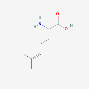 molecular formula C8H15NO2 B13250047 2-Amino-6-methylhept-5-enoic acid 