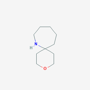 molecular formula C10H19NO B13250203 3-Oxa-7-azaspiro[5.6]dodecane 